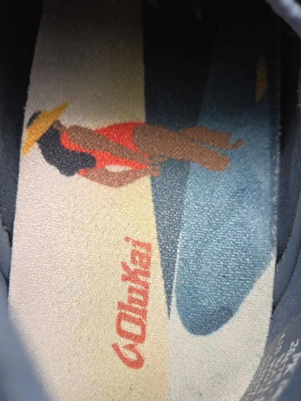 OluKai Wailuku Athletic Mesh Sneakers Blue Brown Women's 9.5‎